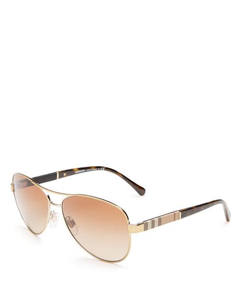 burberry pilot sunglasses check|Burberry London Check Aviator Sunglasses, 59mm .